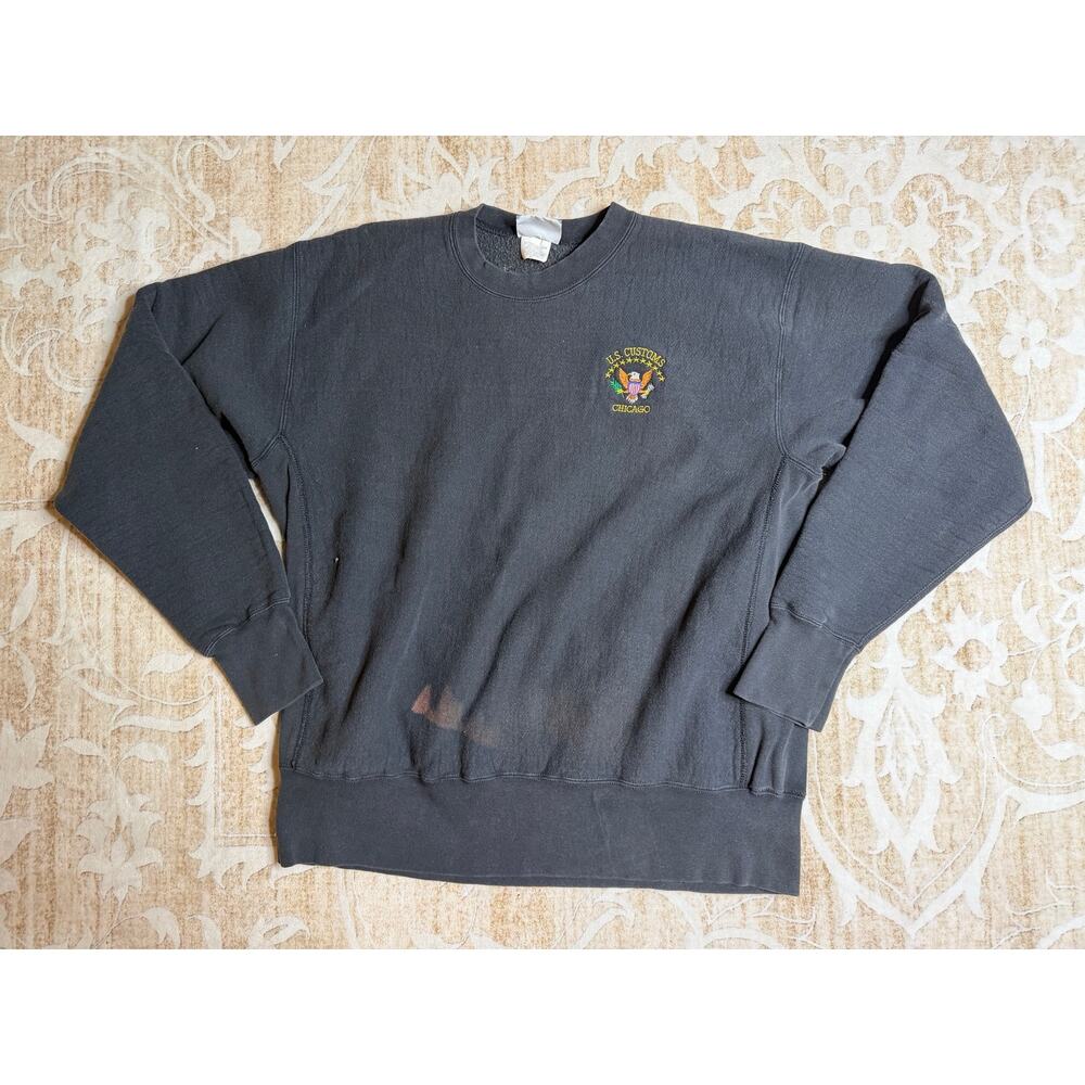 Vintage Lee Tag US Customs Chicago Pullover Crewneck Sweatshirt